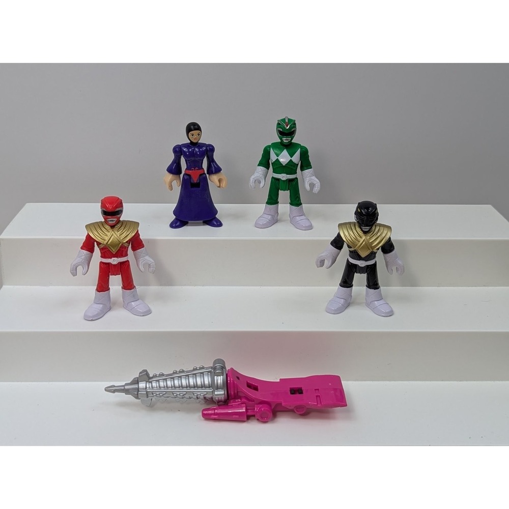 Imaginext Power Rangers Lot Figures Rita Repulsa Red Green Black Dino tail piece